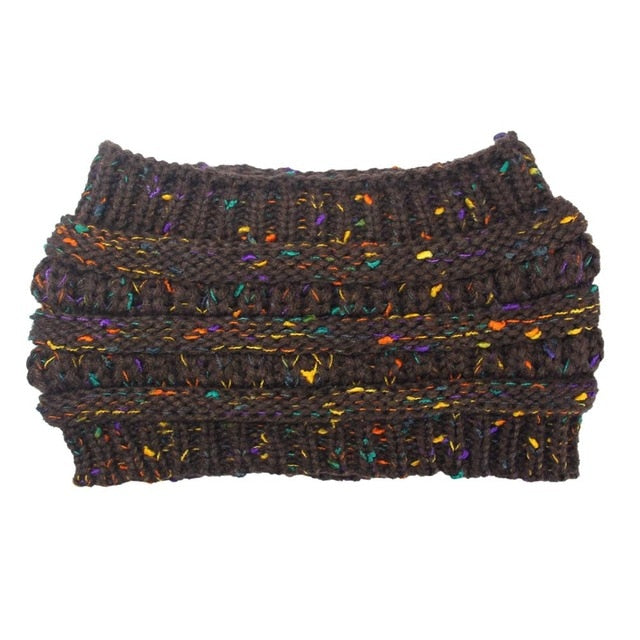 Bonnet Queue-de-Cheval en Maille Extensible Femme
