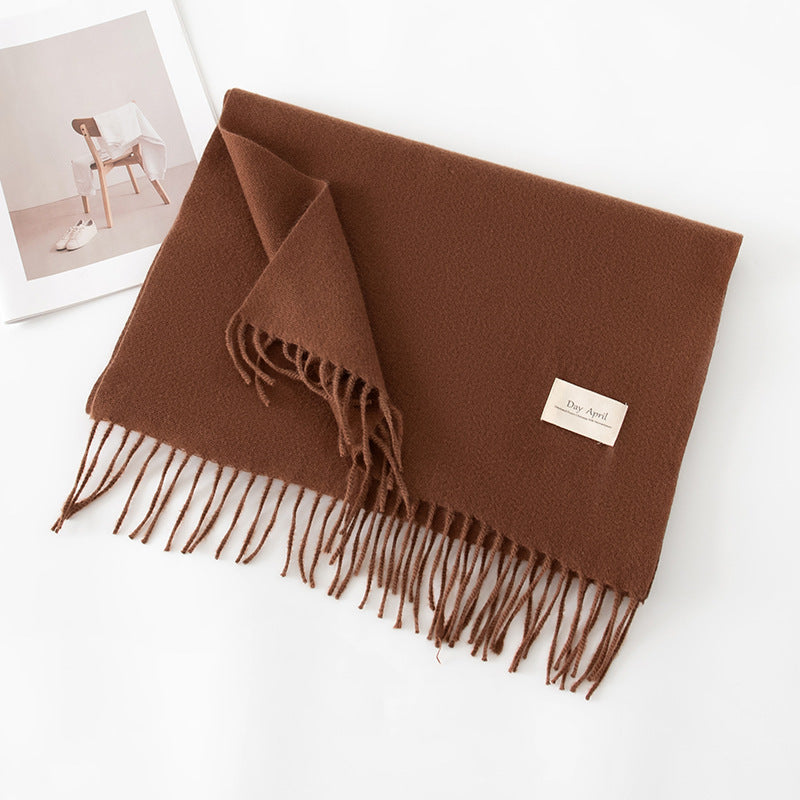 Écharpe Unie Effet Cachemire – 50 Coloris