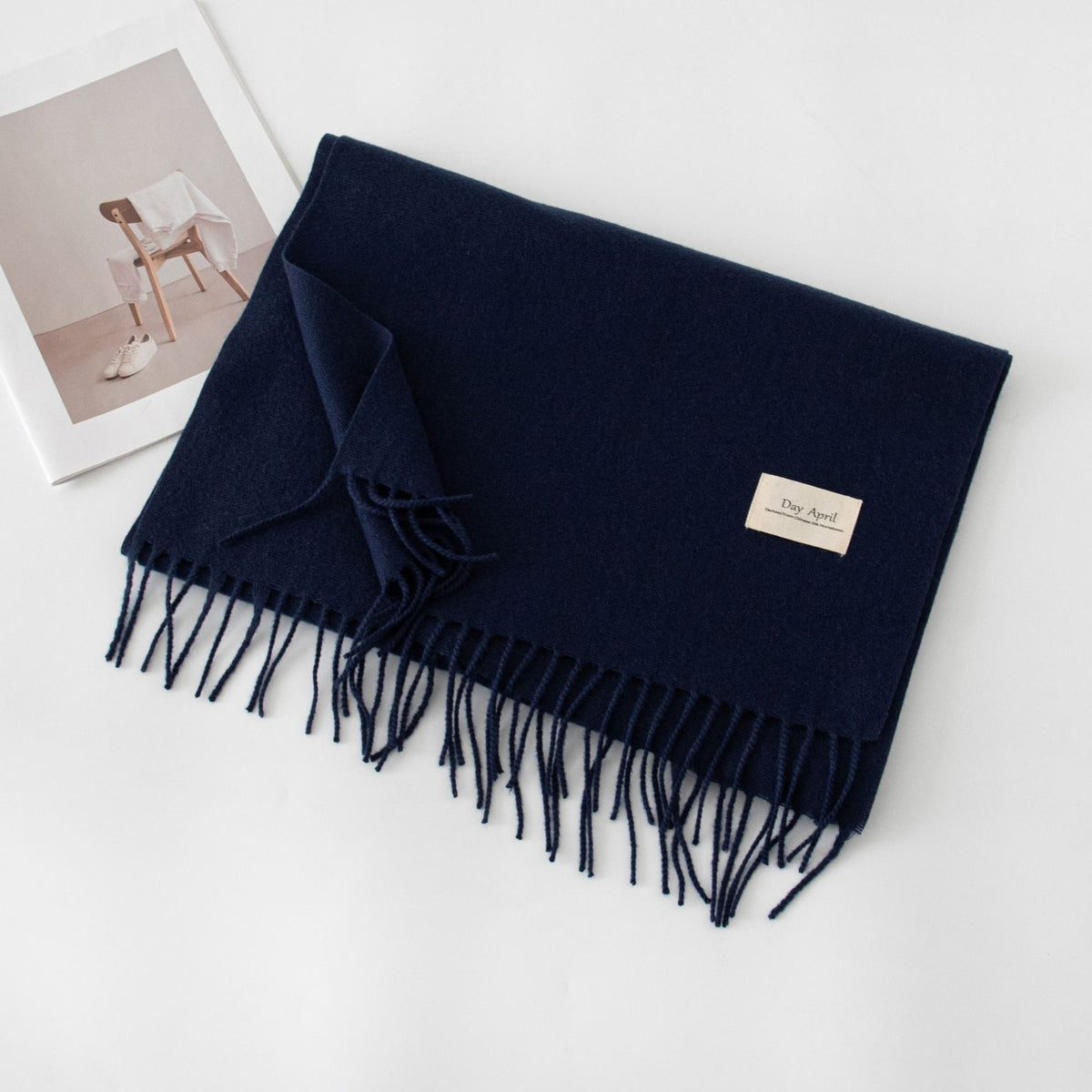 Écharpe Unie Effet Cachemire – 50 Coloris
