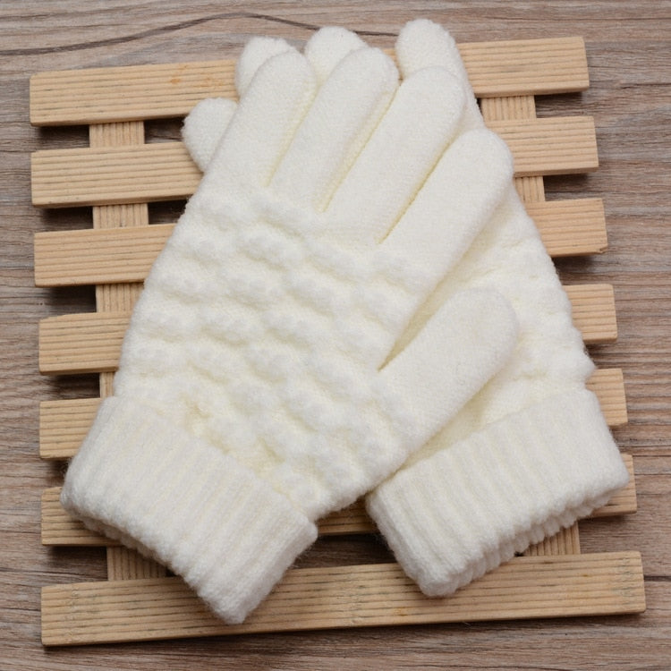 Gants tactiles effet laine – vue 6
