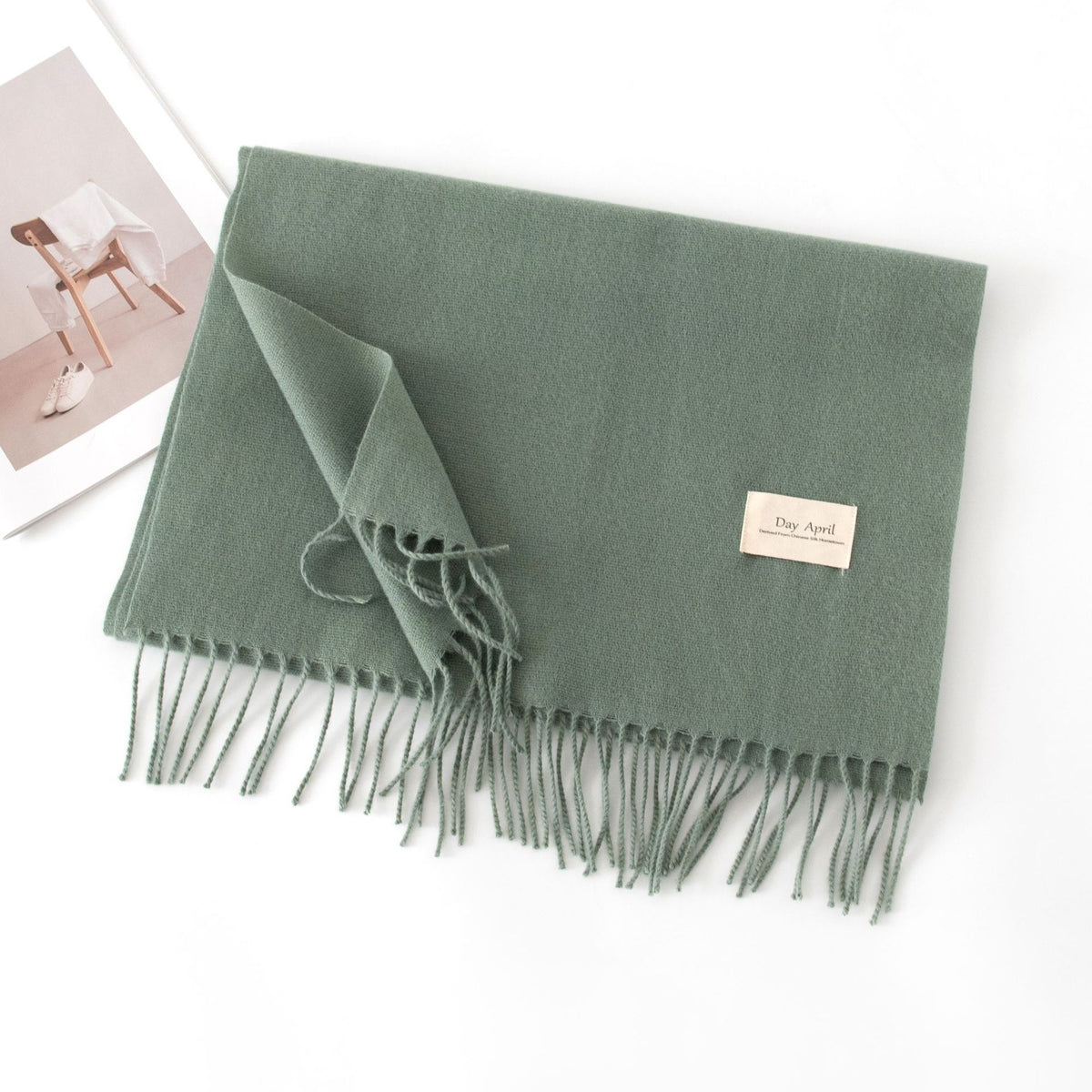 Écharpe Unie Effet Cachemire – 50 Coloris