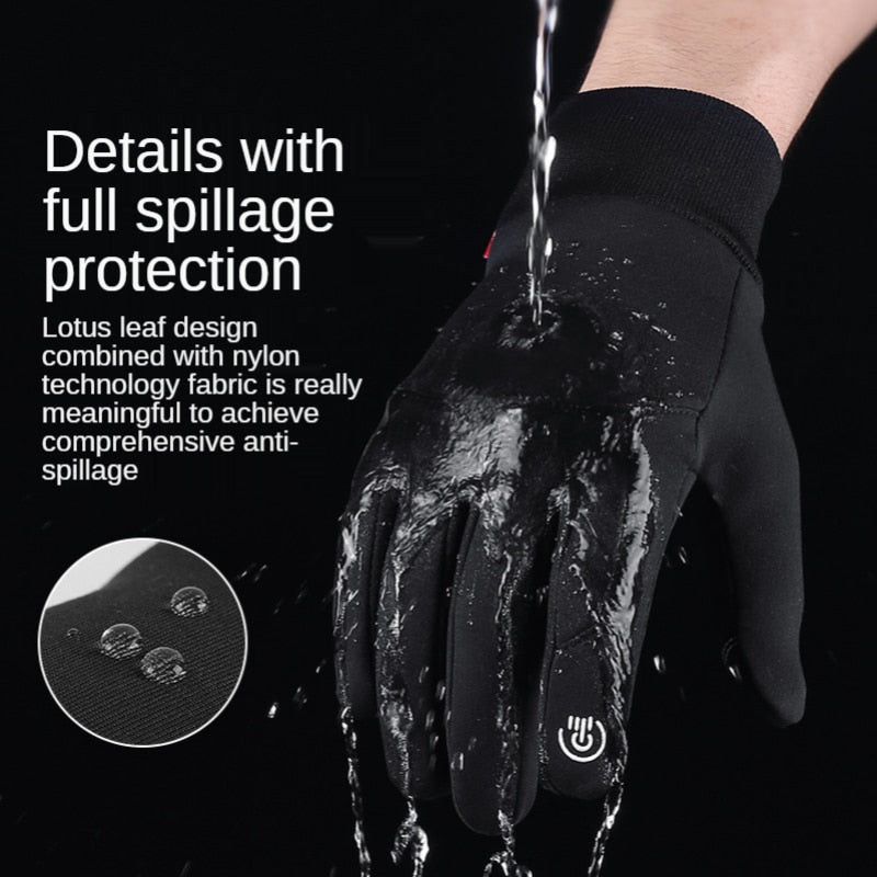 Gants d'hiver imperméables coupe-vent tactiles – vue 5
