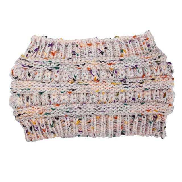 Bonnet Queue-de-Cheval en Maille Extensible Femme