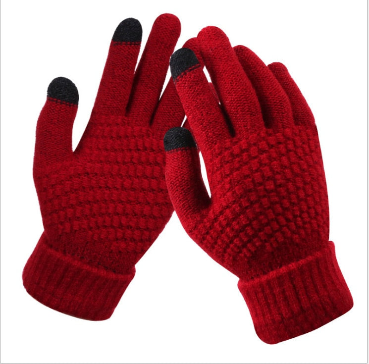 Gants tactiles effet laine – vue 14