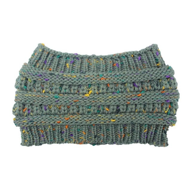 Bonnet Queue-de-Cheval en Maille Extensible Femme