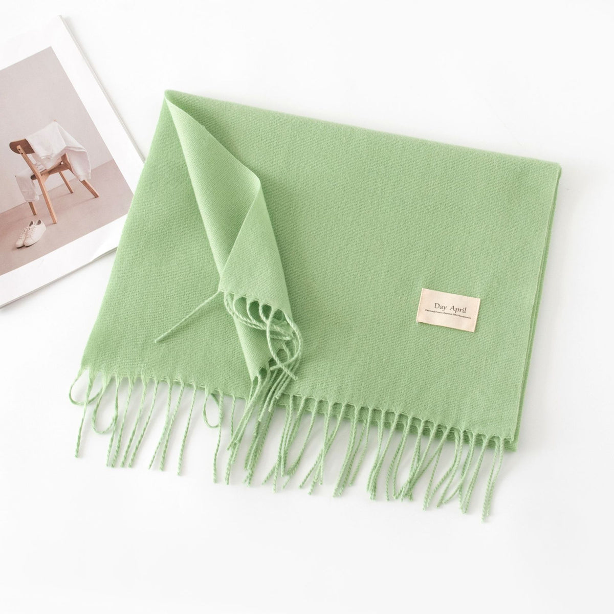 Écharpe Unie Effet Cachemire – 50 Coloris