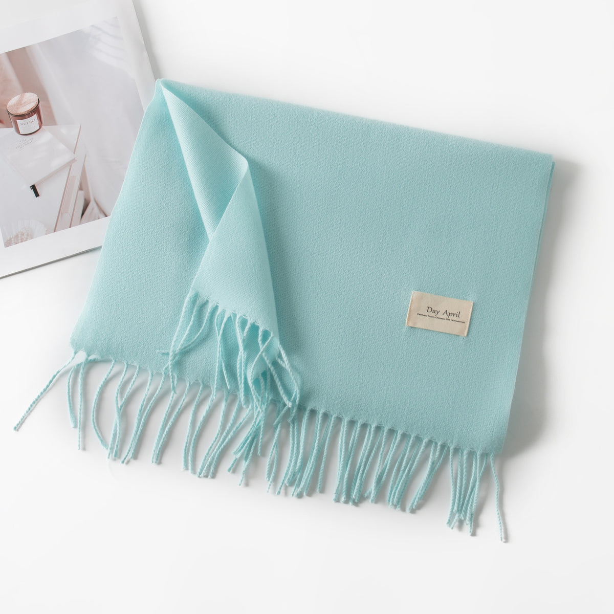 Écharpe Unie Effet Cachemire – 50 Coloris