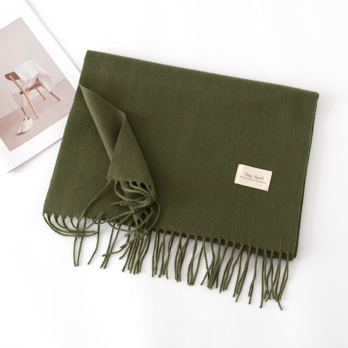 Écharpe Unie Effet Cachemire – 50 Coloris