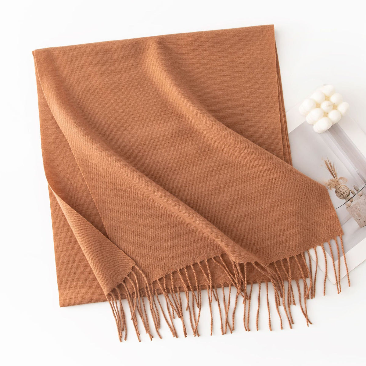 Écharpe Unie Effet Cachemire – 50 Coloris