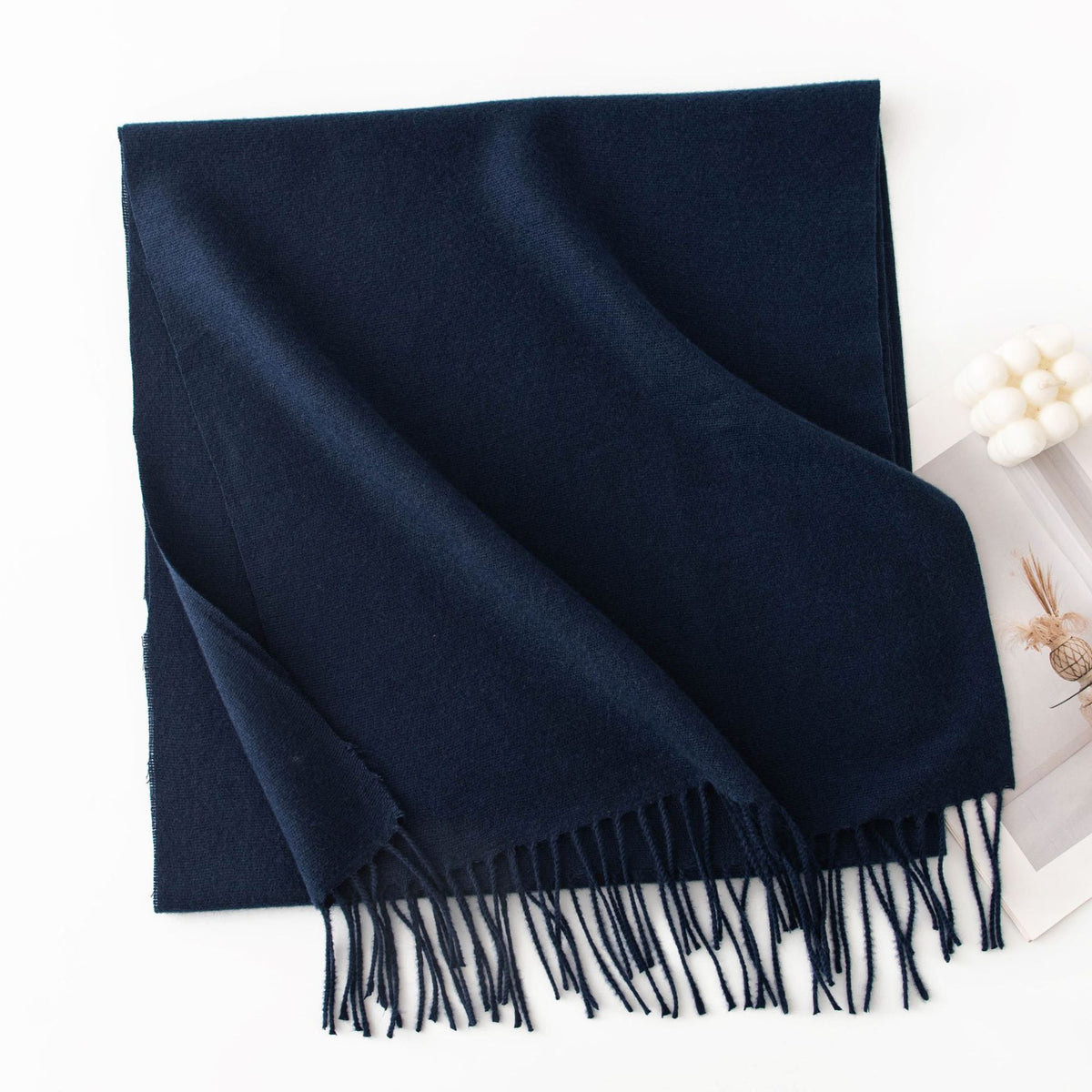 Écharpe Unie Effet Cachemire – 50 Coloris